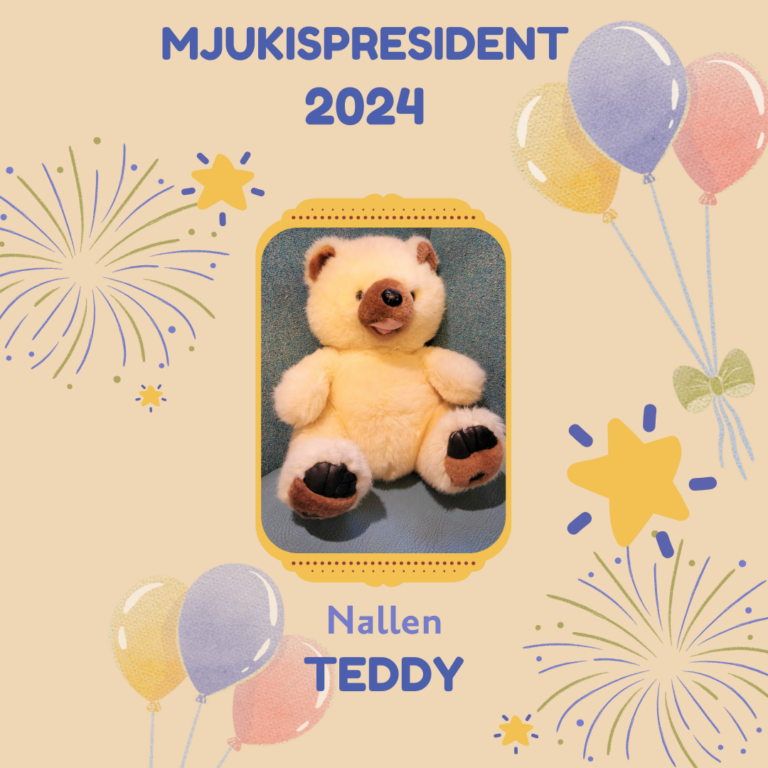 Mjukispresident 2024 nallen Teddy