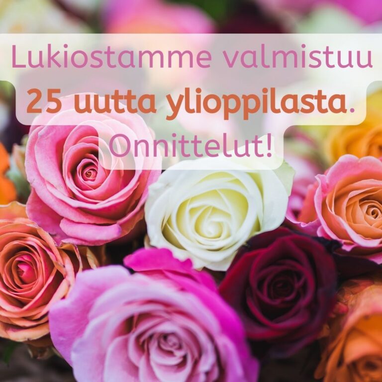 Karjaan lukiosta valmistuu 25 uutta ylioppilasta